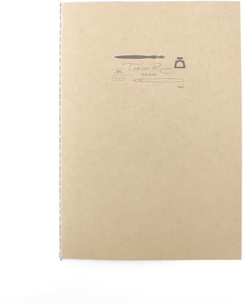 SAKAEテクニカルペーパー Tomoe River FP 52 g/m² Economy-Notizbuch von SANZEN, 14 x 21 cm (A5), unliniert, weiß, 64 Seiten (32 Blatt), 1 EA (SRS-A5M-MW)