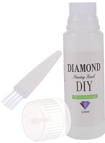 Lurrose Colle Liquide pour Dessin Au Diamant Colle Transparente pour Accessoires De Puzzle Outils De Scellage pour Art Diamant