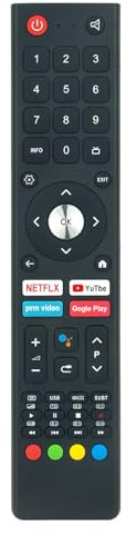 ALLIMITY Telecomando vocale Compatibile con TEKLIO Smart LED TV TK32HSA11 TK40HSA11 TKO43QA11 TKO24GTV TKO32GTV