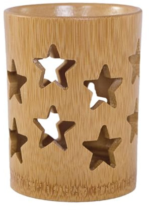 Zahnputzbecher Holz Zahnbürstenhalter - Bambus Toothbrush Holder Badezimmer Organizer - Multifunktional Elektrische Zahnbürste Halterung Für Küche Wohnzimmer Büro (C)