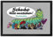 Tausendfüßler Fußmatte XL in 40x60 cm mit Spruch Schuhe Bitte ausziehen - Dankeschön Perfekt für Haustüre und Hauseingang Turnschuhe Sneaker und High Heels ausziehen