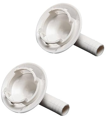 Elnwnnkc 2 connettori di scarico per condizionatore d'aria, unità esterna, connettore a gomito per tubo di scarico, facile installazione