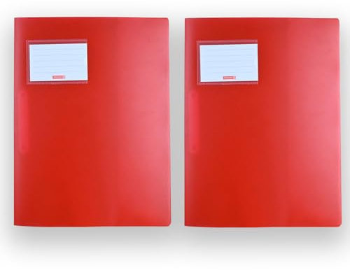 Brunnen | 2 Schnellhefter FACT!pp (A4, transluzent, mit Namensschild, Einstecktasche, Dokumentenmappe, Schulsachen, Fächermappe, Hefter, Organisator, A4 Folder)
