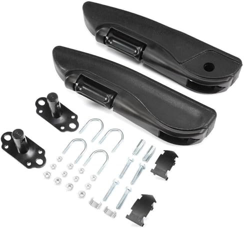 GEARCELL Car Universal Seat Armrest Adjustable 0‑120°for Range Left and Right Hand Arm Rest Replacement For Rv Motorhome Truck Black