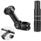 groword Alzata per manubrio della bici, manubrio regolabile per MTB, forcella in alluminio da 28,6 mm, regolabile 150 mm, stelo della bici 31,8 mm, regolabile 120 gradi, 120 mm, adatto per mountain