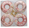 Festliches Deko-Set für Zuhause, Donut-Form, Weihnachtsbaum-Anhänger (Roségold)
