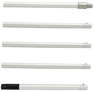 Easy Painting 5 Stück Metall Verlängerungsstangen Farbroller Adapter Ausziehbare Mops Griffe Einfache Installation für Rollen