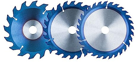 TCT Circular Saw Blade 150/160mm Carbide Tipped Wood Blade 16/24/30T Blue Coated Wood Cutting Disc(150x20x30T)