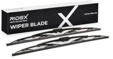 RIDEX Scheibenwischer Set Wischerblätter Satz Vorne Länge 1: 530mm Länge 2: 530mm Standard Kompatibel mit VW Transporter T4 Bus 70B, 70C, 7DB, 7DK, 70J, 70K, 7DC, 7DJ 298W0154