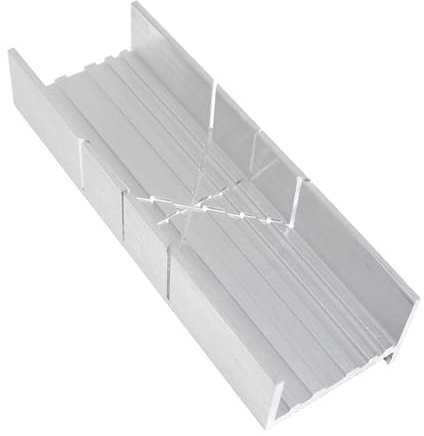 Metal Mitre Box – Mini Aluminium Alloy Mitre Block for Precision Cutting – Ideal for DIY, Woodworking & Metal Cutting – Compatible with Hand Mitre Saws, Coving Mitre Tools & Small Hacksaws