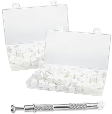 YXIING 300 Pcs Nail Sponges Tool for Ombré, Ombre Nail Art Sponge Tool, Ombre Sponge for Gel Nails with Metal Grabber Storage and 3 Pcs Storage Box for Design Manicure DIY