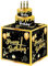 SRLWMYI Geschenkbox DIY, Geschenkkarton Explodierende Konfetti, 13x13x11 cm, Überraschung Explosion Gift Box Pop Up, überraschungsbox für Geburtstagsgeschenke und besondere Anlässe, Black