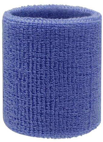 FGUJSUR 6 STÜCKE Handgelenk Schweißbänder Tennis Armbänder Saugfähigen for Fußball Basketball Laufen Athletisch Sport(Lake blue)