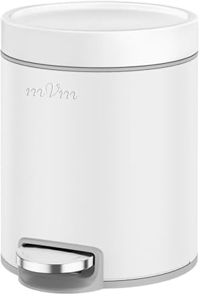 mVm Poubelle Cosmétique Salle de Bain (Blanc, 3L)