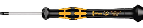 1567 Destornillador Kraftform Micro TORX HF con función de sujeción, TX 6 x 40 mm