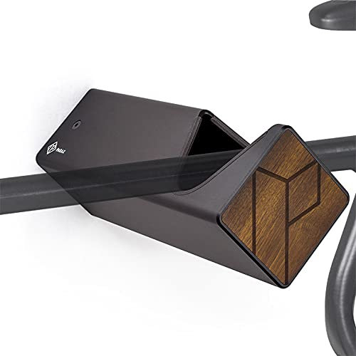 PARAX Fahrrad Wandhalterung D-RACK individualisierbar Aluminium Holz Design – Fahrrad Halterung für Rennrad Gravel Bike Tourenrad – Fahrradhalter Wand indoor Aufbewahrung für Wohnzimmer
