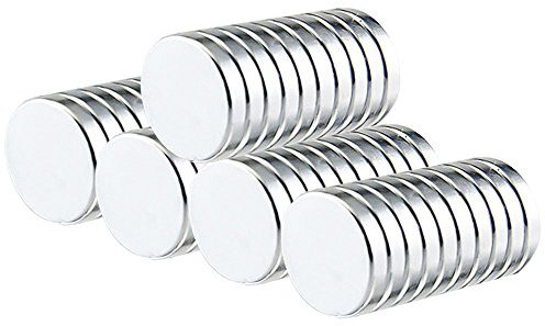 Miya® 50er Neodym Magnete 10 x 2 mm rund, extra stark Magnete für Whiteboard, Pinnwand, Büro
