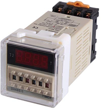 Zeitschaltuhr DH48S-S Zeitrelais Timer A-stabiler Multivibrator Hutschiene (230V AC)