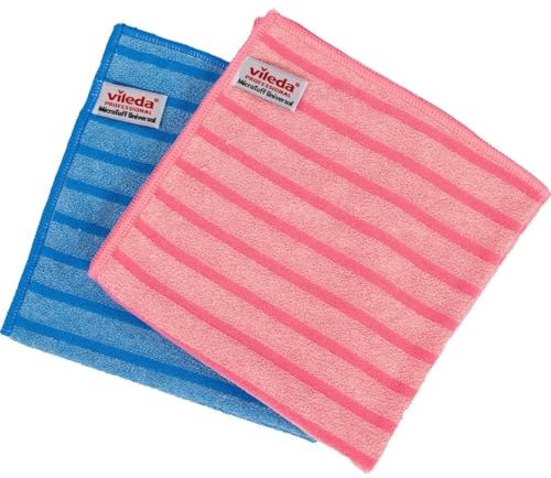 Vileda Micro Tuff Universal Microfibre Cloth 40 x 40 cm Pack of 10