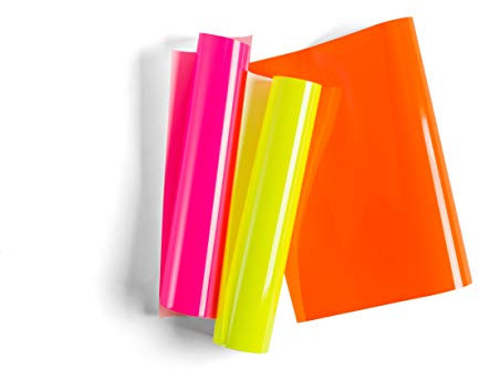 Cricut PC2004561 Everyday Iron-on Sampler Neon Glowsticks, Vinyl, Multicolour, one size