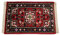 WAWA TEPPICHE Orientteppich Brücke 40X60 cm Handgeknüpft Teppich Fussmatten Debbbich 100% Wolle (ROT)