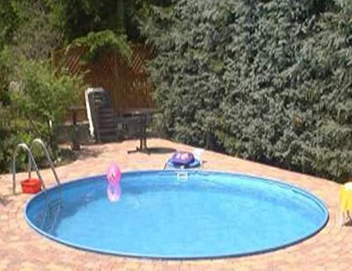 Summer Fun Stahlwandbecken Set Korsika Exklusiv rund ø 4,00m x 1,20m Folie 0,6mm Super Komplettset Pool Rundpool / 400 x 120 cm Stahlwandpool