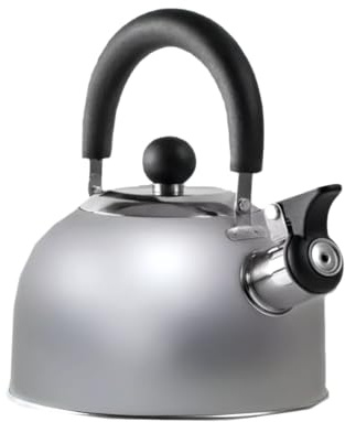 Chrome 1.6 Litre Gas Hob Kettle with Folding Handle Caravan Camping Motorhome