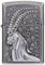 ZIPPO – Sturmfeuerzeug, Capricorn, Emblem Attached, Street Chrome, nachfüllbar, in hochwertiger Geschenkbox