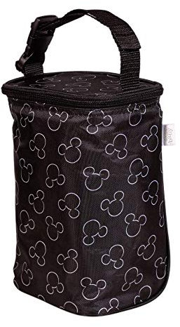 J.L. Childress Disney Baby by Tall Twocool - Enfriador de Leche Materna, biberón y Bolsa de Comida para bebé, diseño de Mickey Black