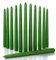 CANDWAX 10 inch Taper Candles Set of 12 - Dripless Taper Candles and Unscented Candlesticks - Perfect as Dinner Candles and Household Candles – Green Candles