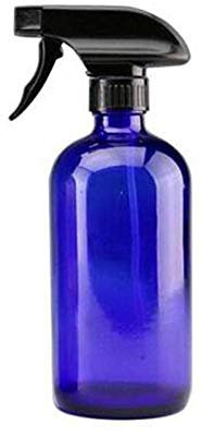 VASANA 1PCS 250ML 8.5OZ Empty Refillable Glass Fine Mist Spray Bottle with Black Trigger Great for Cosmetic Essential Oils Homemade Cleaning Products Aromatherapy