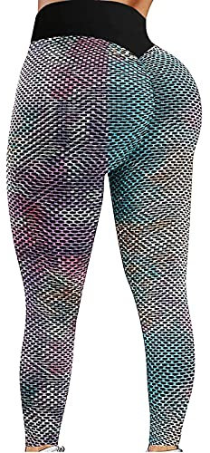 DeaAmyGline TikTok Leggings Damen Sporthose mit Taschen Blickdichte Butt Lift Push Up High Waist Sportleggins Yogahose Trainingshose Yoga Hose für Fitness Sport Freizeit