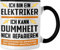 Trendation - Elektriker Geschenke für Männer Tasse Geschenk Elektriker Elektroniker Geschenkidee (Schwarz)