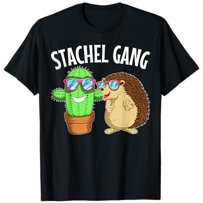 Stachel Gang Igel und Kaktus Kostüm Gärtner Liebhaber T-Shirt