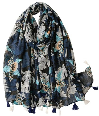 FAIRYGATE Halstuch Damen Schal,Wickelschal,leichter Reiseschal,Weiche Wickelschals aus langem für Damen 63102