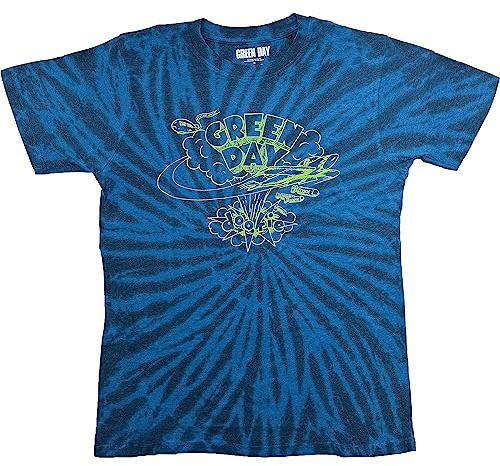 Green Day Greenday Dookie Line Art Unisex Blue Dip-dye T-Shirt