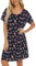 ENJOYNIGHT Nighties for Women Cotton Nightdress Sleep Tee Short Sleeves Print Nightshirt Soft Sleepwear Loungewear (XX-Large,Black Flying)