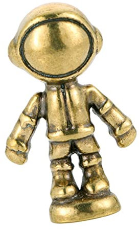DECHOUS Roboterfigur aus Messing Weihnachten im Vintage Stil Mottoparty