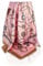 GLORIS Seidenschal Damen 90x90cm Rosa mit beige Rand Elegante Seidentuch Haare Seidentuch Damen Halstuch Damen Elegant Satintuch Halstuch Seide Bandana Tuch Kopftüch Damen Ansatz Scarf…