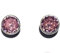 PENDIENTES CIRCONITA DE COLOR PLATA DE LEY 925/1000 (ROSA)
