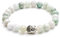 BERGERLIN Jade Armband echt mit Naturstein Perlen - Buddha Armband