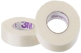 3M Durapore – Ruban adhésif médical en tissu soyeux, 1,27 cm x 9,1 m, blanc, 3M 1538-0, 1 pièce