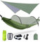 Ultraleicht Outdoor Hängematte mit Moskitonetz und Regenfliege Tarp, 2 Personen Camping Hängematte,660 lb Load Capacity,Tragbare Fallschirm Nylon Hängematte für Rucksackreisen, Wandern, Garten