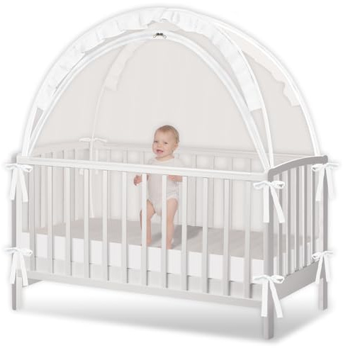 Crib Tent - Crib Net to Keep Baby in, Stop Baby from Climbing Out of Crib