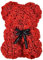 Amazzonia Orsetto di Rose con Led, Orso di Rose 25 Cm, Regalo San Valentino per Lei Fidanzata, Anniversario, Moglie, Compleanno (Orsetto Rosso 40 cm)