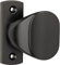 Türknauf Schwarz 65 mm - Aluminium Türknopf – Ergonomisch Türgriff Gartentor – Türklinken Knauf - Türdrücker Gartentor - Türklinke für Gartentür – Knopfdrücker - Türknöpf