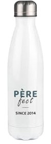 DECOHO Bouteille Isotherme Personnalisable 500 ml en Inox avec Double Paroi Modèle Père-fect