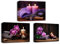 CXHOSTENT Zen Wandbilder 3 Paneele lila Orchidee Lavendel Kerze und Badetuch Leinwand Kunstdrucke Zen Meditations Leinwandbild für Yoga Dekoration (B, 40.00 x 60.00 cms x 3PCS)