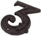 jojofuny Cast Iron Vintage Address Numbers Decorative Metal House Number for Mailbox Door Unique Antique Style Hammered Finish for Home and Garden Decor
