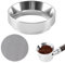 Aluminum Alloy Espresso Dosing Ring - 51mm Portafilter Funnel with Puck Screen for Barista, Home, Cafe
